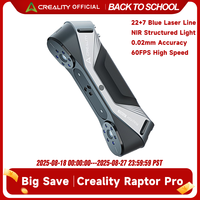 Creality Raptor Pro 3D Scanner 22+7 Blue Laser Line / NIR Light 0.02mm Accuracy 60FPS Anti-Shake Tracking 24Bit Color Scanning