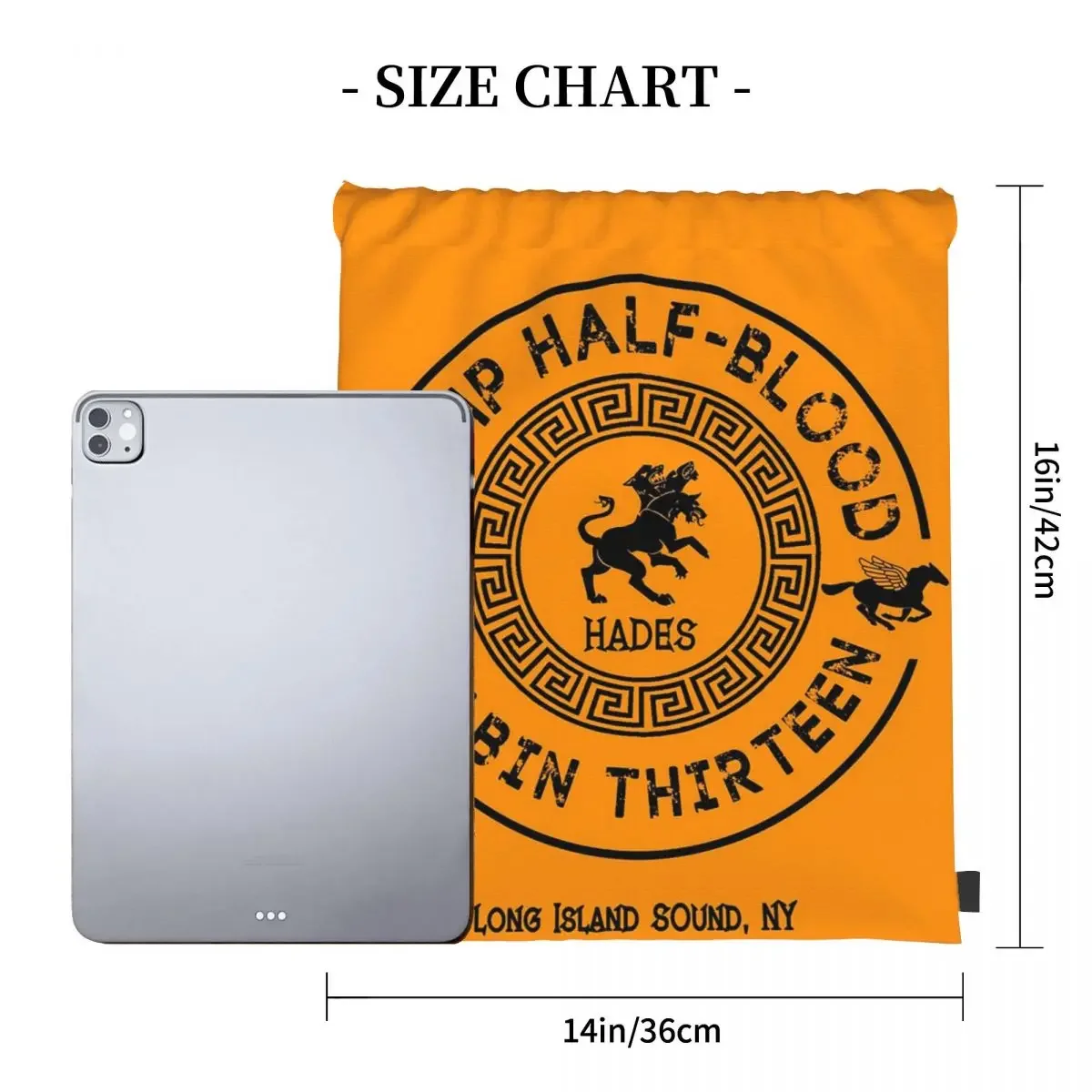 Cabin Thirteen - Hades - Percy Jackson - Camp Half-Blood Backpacks Drawstring Bags Drawstring Bundle Pocket Sports Bag BookBag