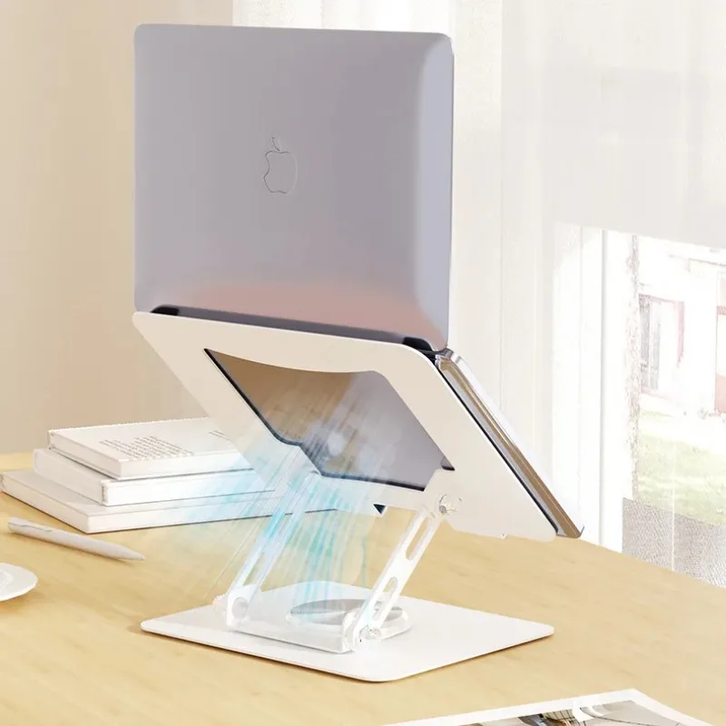 Portable Laptop Stand Fashion and Colorful Metal Wear-resistant Foldable Desktop Stand Base 360 ° Rotating Laptop Cooling Stand