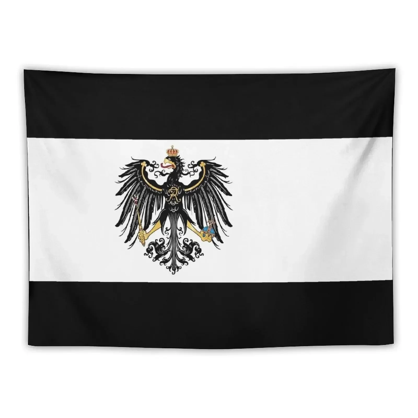 

Flag of the Kingdom of Prussia (1892) - Flag Merch Tapestry Bedroom Decorations Room Aesthetic Decor Tapestry