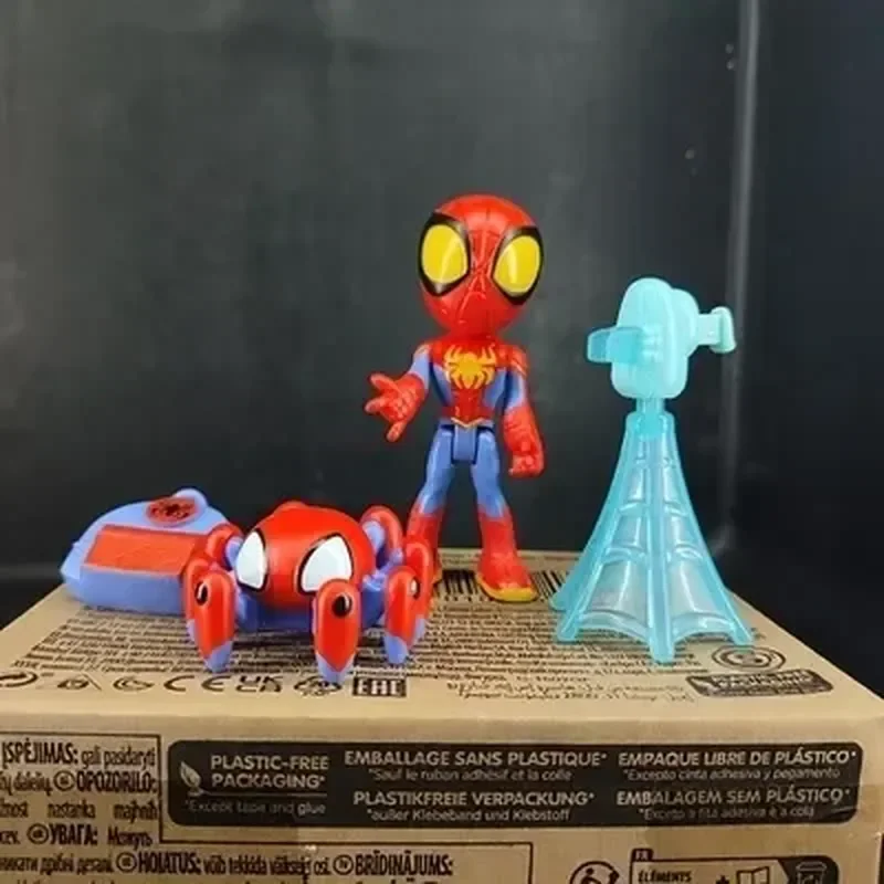 Figuras de acción de Marvel Legends, Spidey y sus amigos increíbles, Spiderman, Miles Morales, coche de juguete para niños, 4 pulgadas, negro, Pather, Ghost-spider