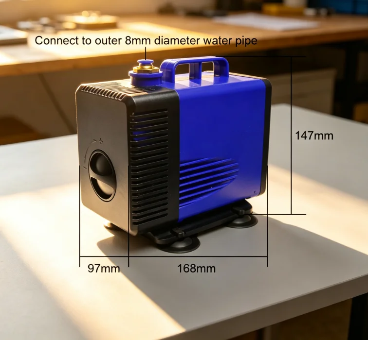 Submersible Water Pump 80W 3.5M 3500L/H For CNC Router CO2 Laser Engraving Cutting Machine 0.8/1.5/2.2KW Spindle Cooling