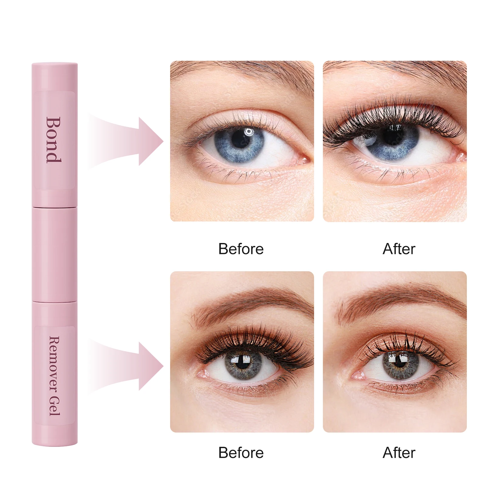 Iconsign Gel 2 in 1 per legare e rimuovere le ciglia, senza residui e non irritante, efficace di lunga durata, facile da trasportare e utilizzare per le donne