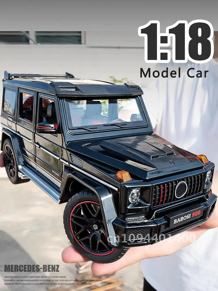 Neue 1:18 Benz G800 Legierung Auto Modell Simulation Sound Und Licht Zurückziehen Spielzeug Auto Off-Road Suv Spielzeug junge Sammlung Dekoration Geschenk