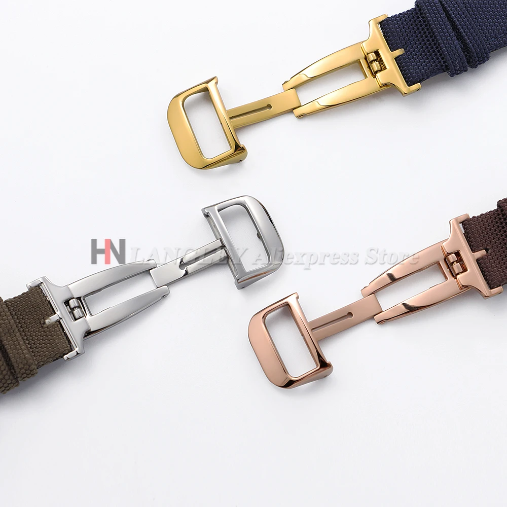 18 мм пряжка для часов из нержавеющей стали кожаный резиновый ремешок для часов раскладывающаяся застежка для JAEGER-LECOULTRE ремешок для часов аксессуары для часов