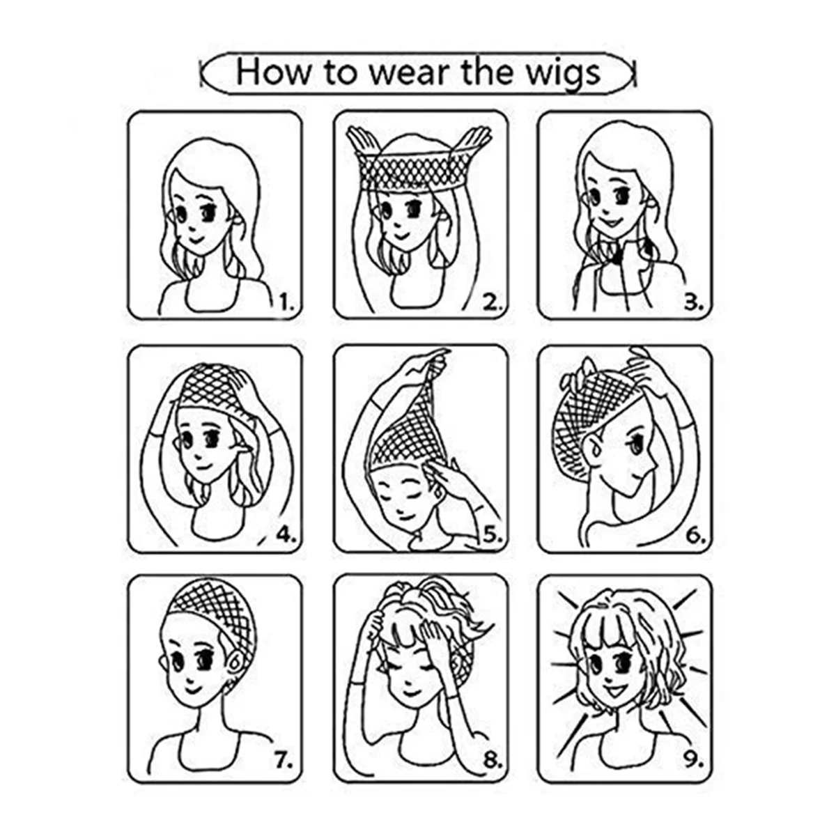 رجل البوري شعر مستعار 80s زي جلام حزب الملحقات تأثيري شعر مستعار شال مجعد الشعر