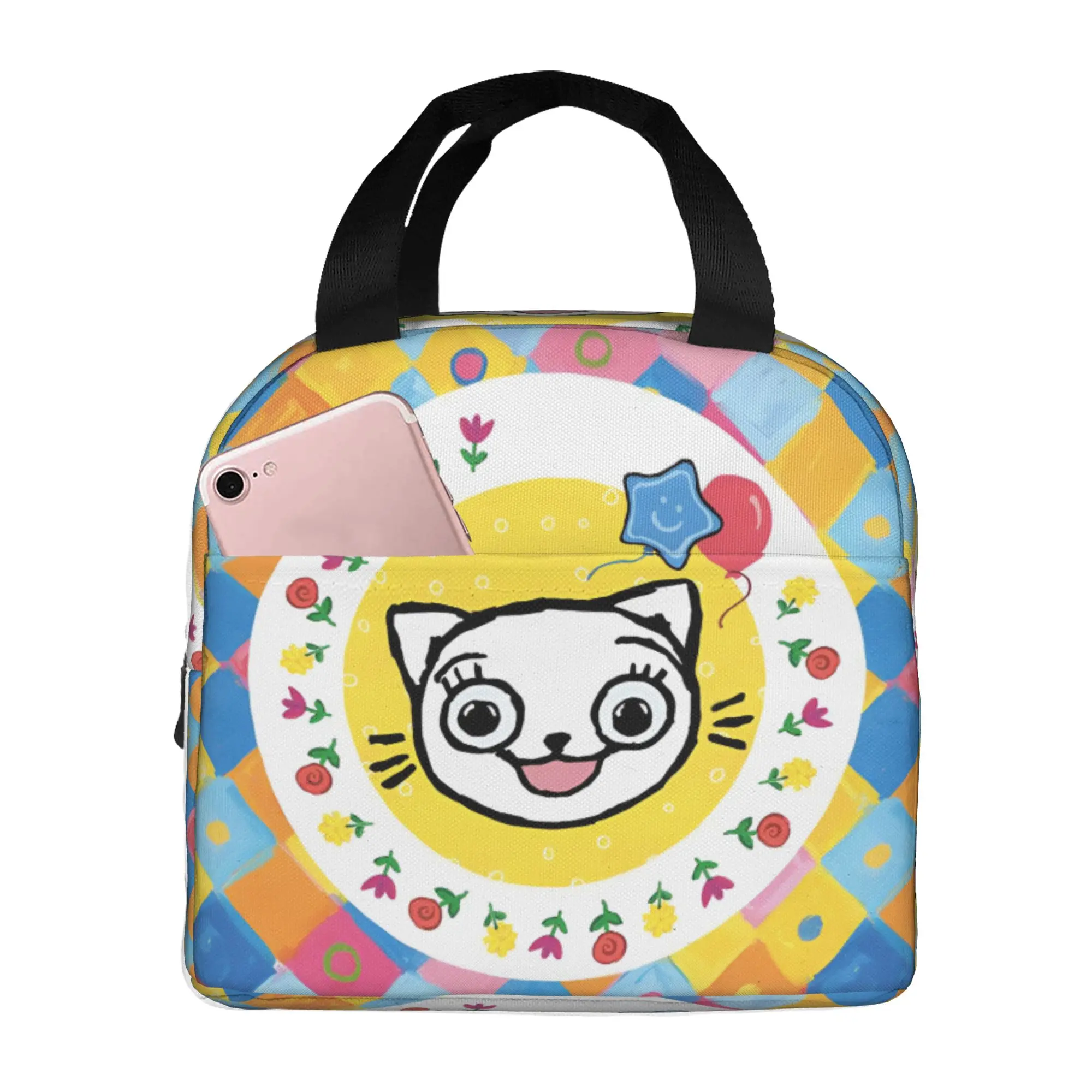 Kicias Kocias Insulated Lunch Bag for Outdoor Picnic Polish Children's Picture Portable Thermal Cooler Bento Box Women Men