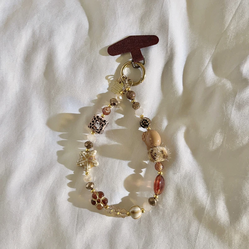 

Trendy Cute Cartoon Beaded Bracelet - Phone Chain/Keychain Charm, Anti-Lost Lanyard for Headphone Case/CCD, Stylish Accessory