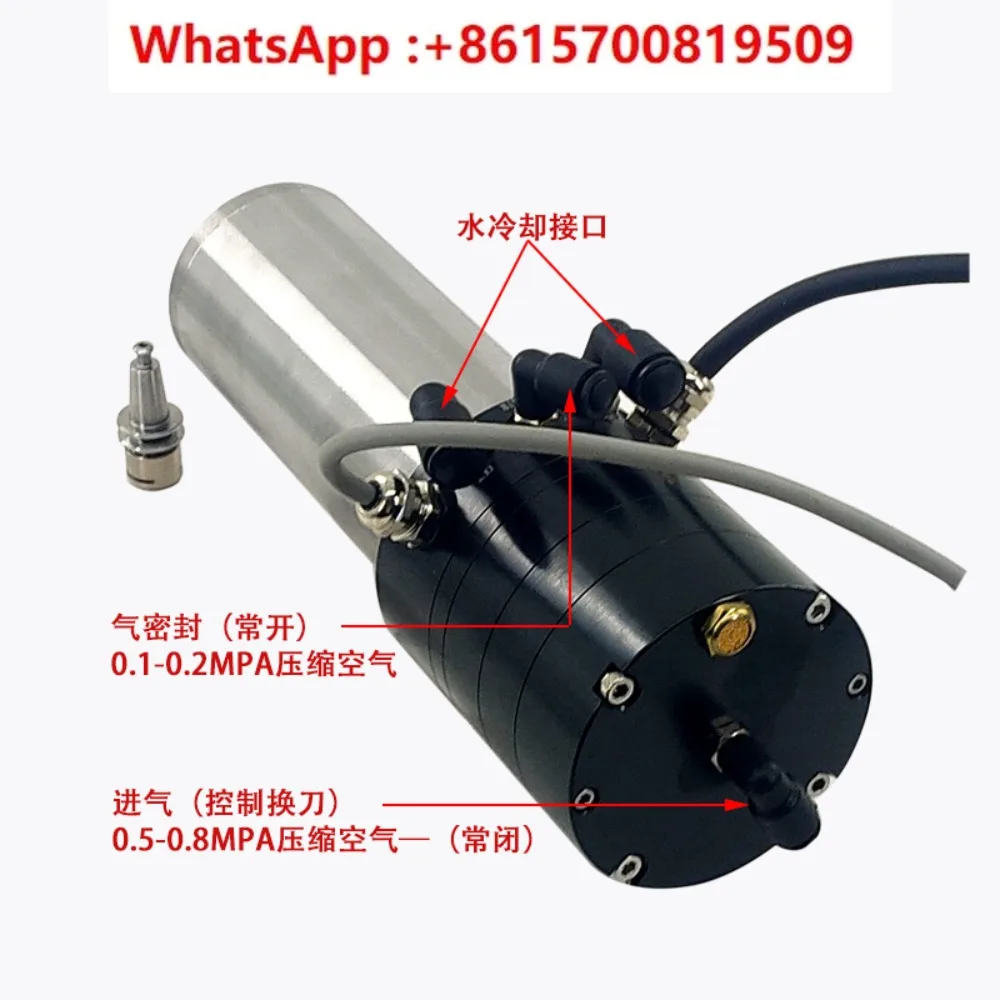 Spindle motor high-speed 60000 rpm copper, aluminum, steel metal mold engraving - robot grinding and drilling