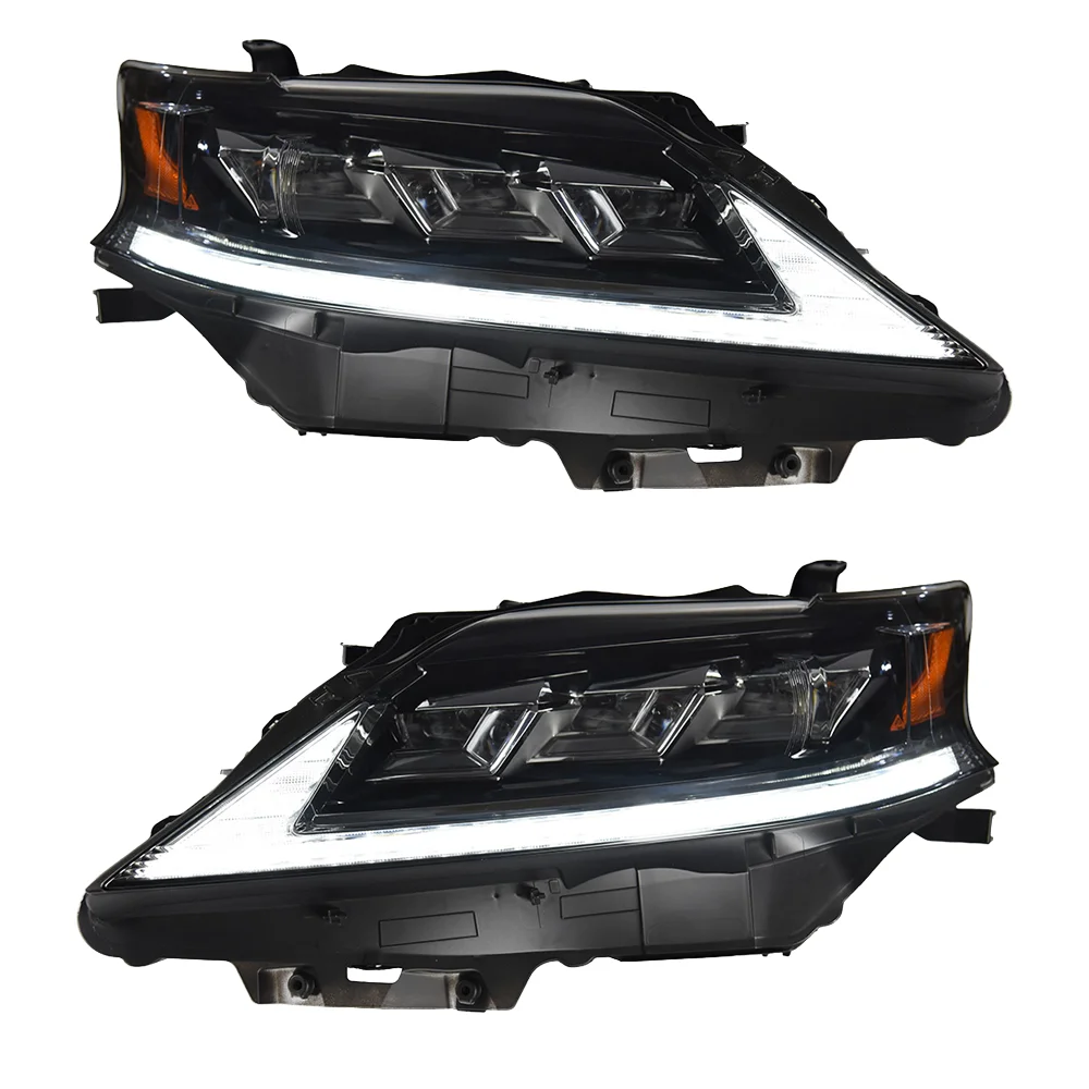Three beam matrix LED headlight sequence animation diamond style headlight assembly, suitable for RX 2009-2015 AL10