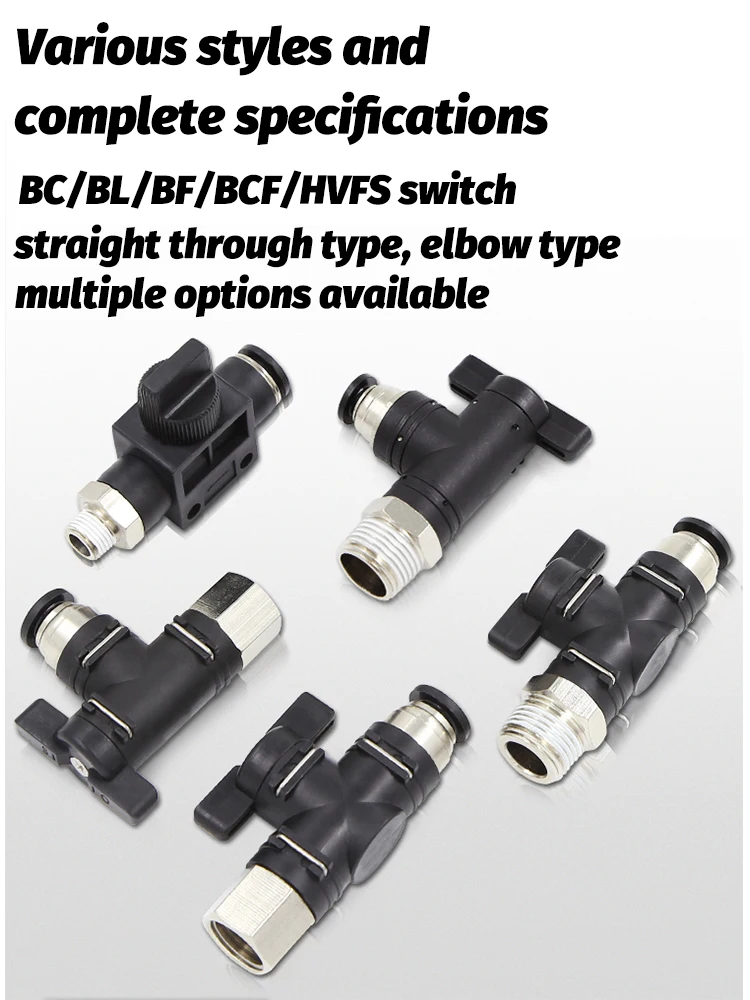 Detalhe 3 de Válvula solenoide Pneumatic Valve Fittings Air Flow Control Valve BL Pneumatic Threaded BL4-M5 01 02 BL6-01 02 03 04 BL8 10 12-01 02 03 04 Pneumática
