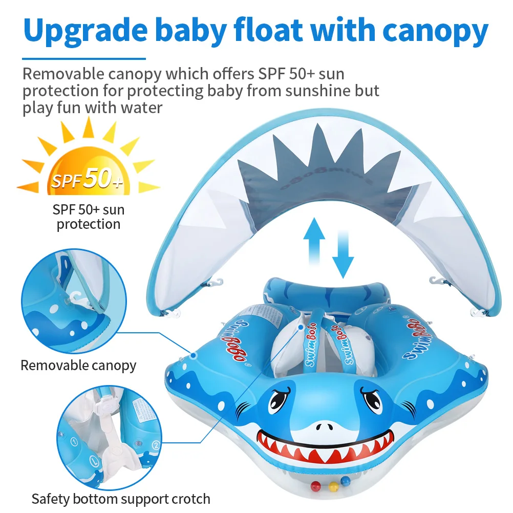 Inflável Baby Swimming Float Ring, assento infantil, flutuante para acessórios de piscina de verão, brinquedo de banho circular