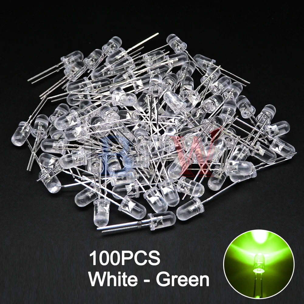Variant: 100pcs White-Green