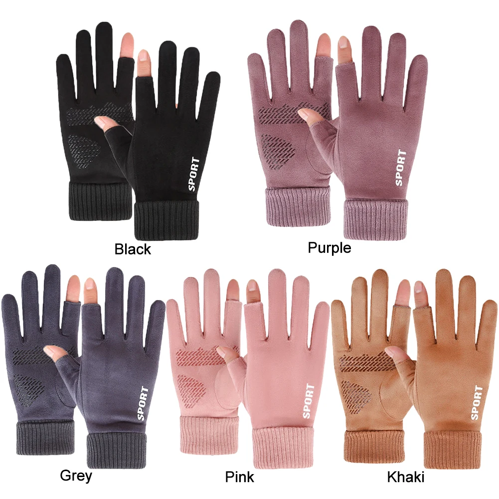 Touch Screen Electric Heated Hand Warmer USB Rechargeable 2 Finger Heated Gloves