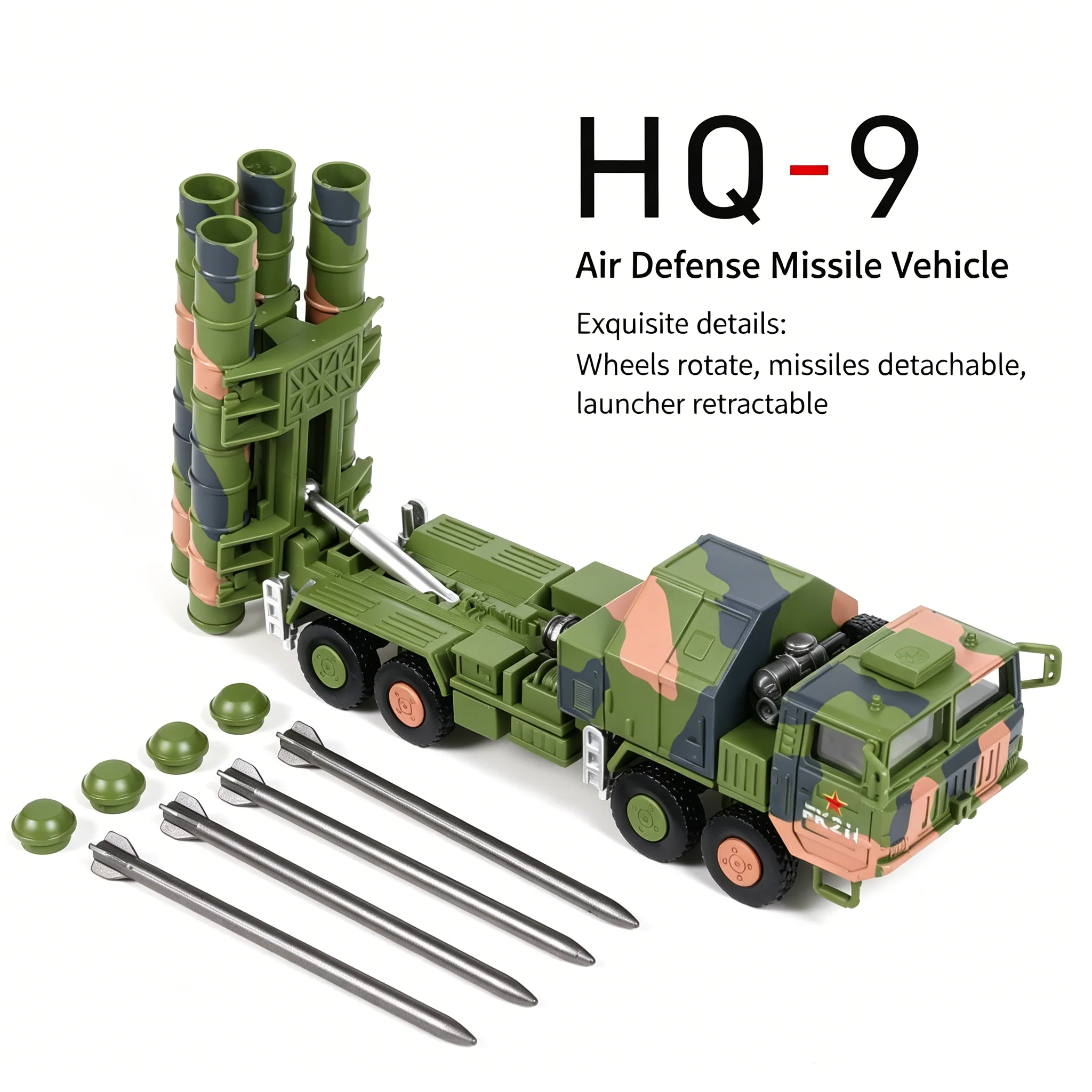 1:72 Pre-Colored ABS Military Model Kit No Glue DF-41 Missile Truck HQ-9 Air Defense Vehicle 99A Tank Static Hobby Gifts