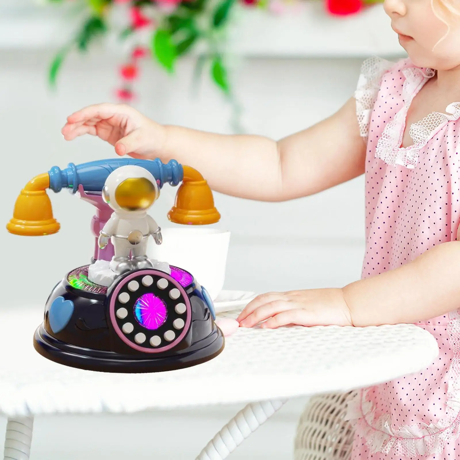 Cartoon Baby Musical Cartoon Astronaut Phone Toy Montessori Toy for Children Creative Toy Boys Girls Birthday Gift Preschool