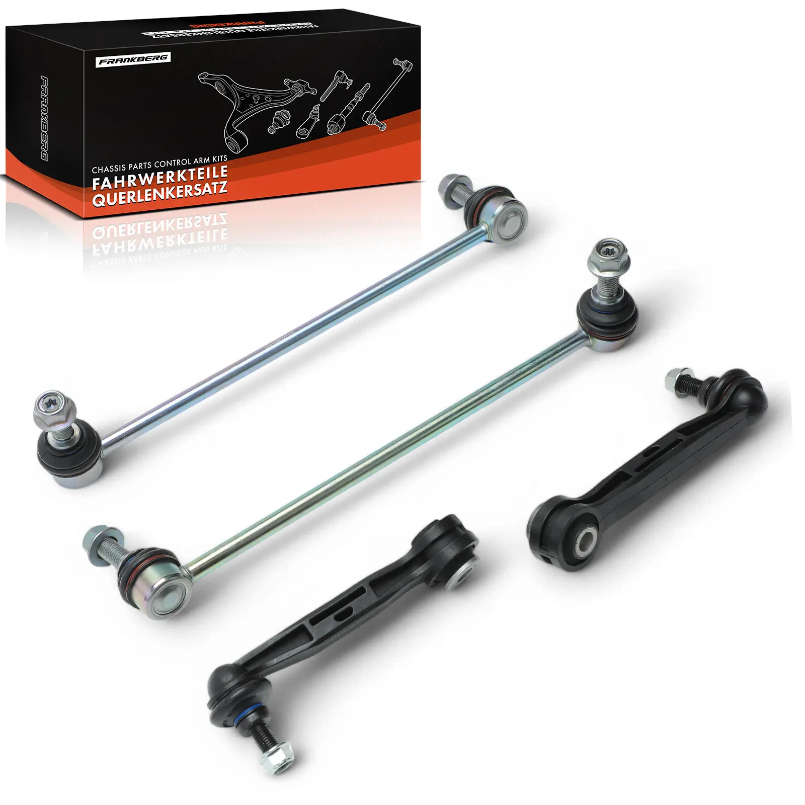 Frankberg 4-delige draagarmset achteras voor BMW X3 Van F97 G01 G08 G01 X4 F98 G02 Bj 2017 31356881092 31356886035