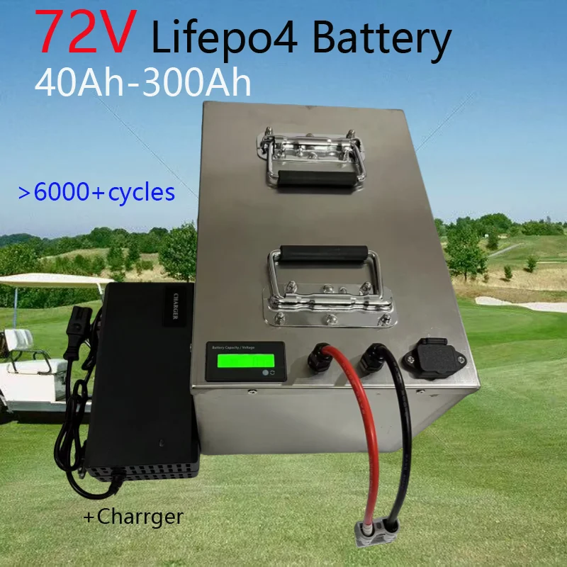 

72V battery lifepo4 40AH 80AH 100AH 120AH 150AH 200AH 250AH 300AH for Solar Energy Storage Motorhome Hybrid Car