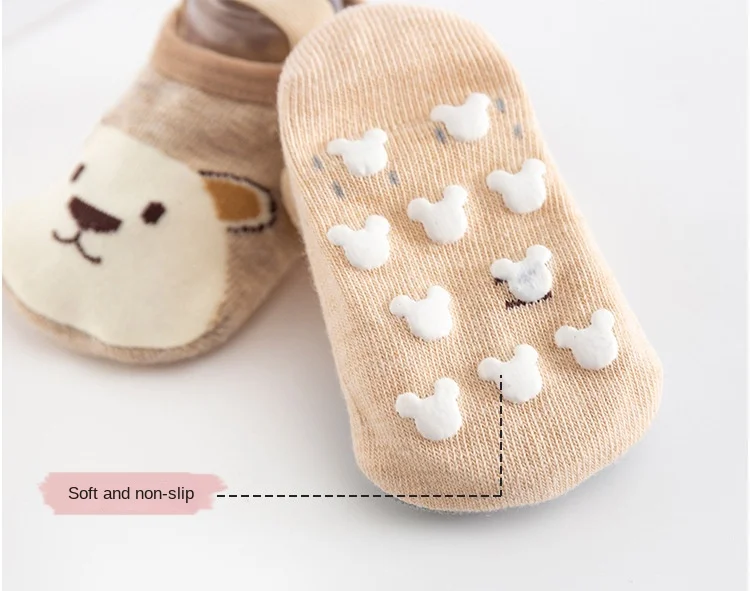 Chaussettes à lacets antidérapantes pour bébés de 0 à 3 ans, lot de 6 paires