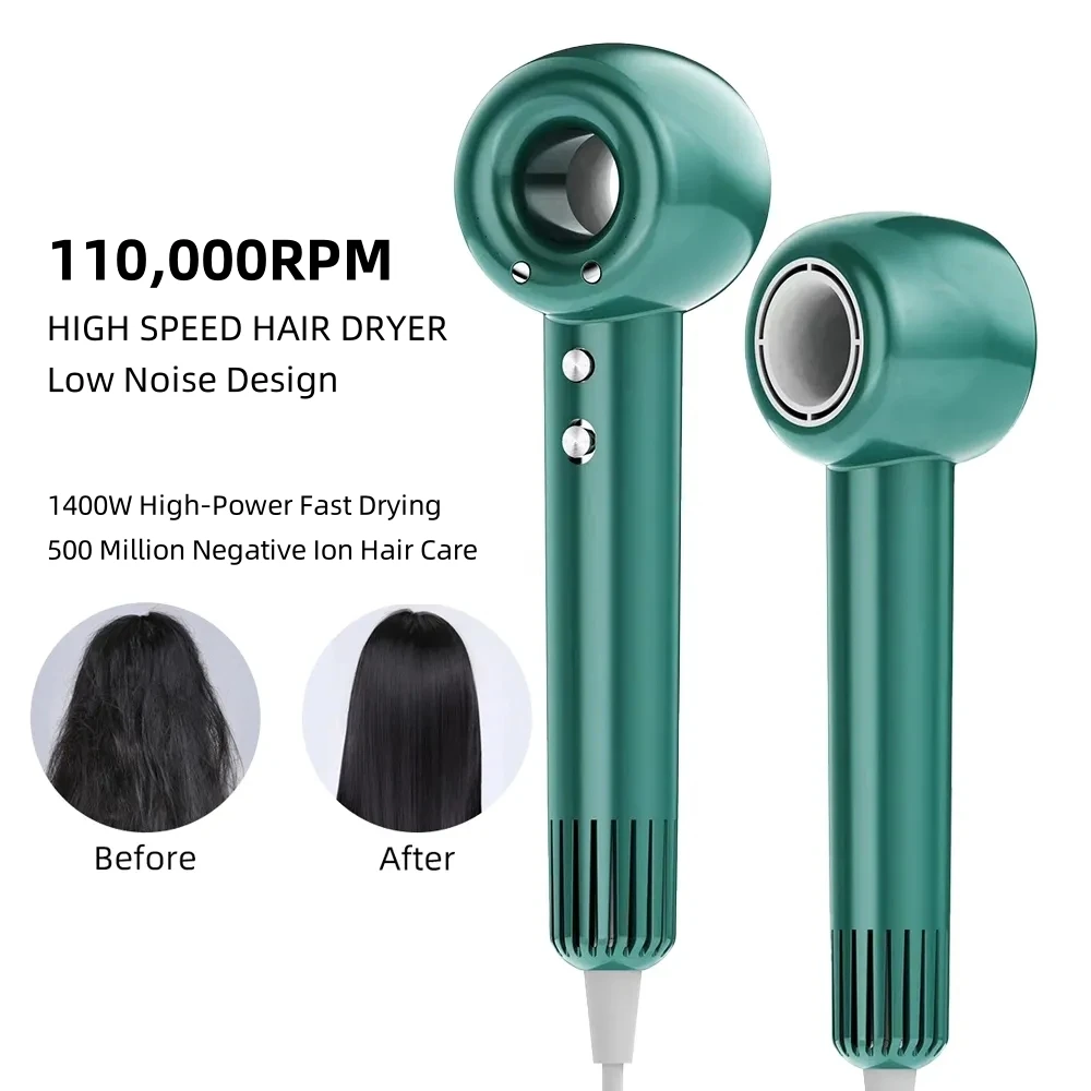 Swoson Professional Ionic Hair Dryer, Powerful 1400W Fast Drying Low Noise Blow Dryer for Home Salon Travel