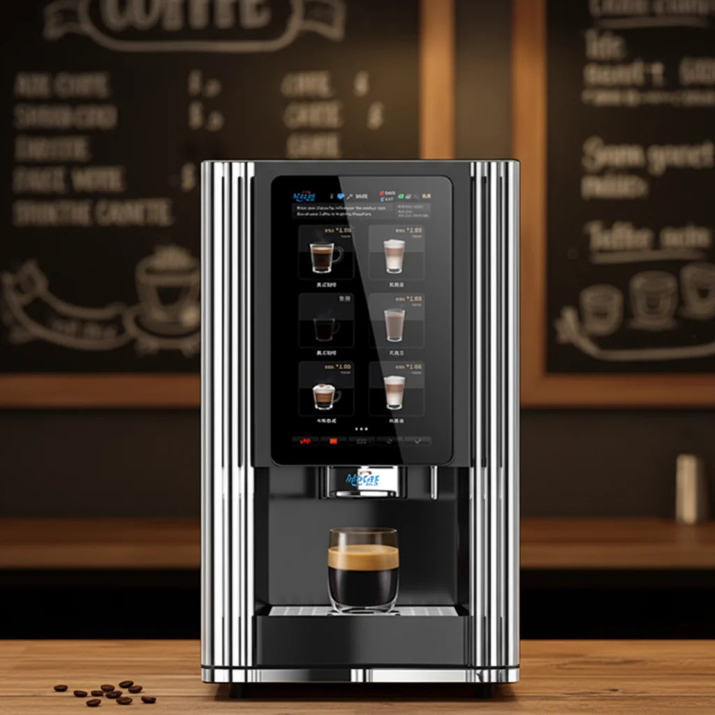 

MACAS M-TT-ES-4C Commercial Grade 15.6" Touch Screen Magnetic Pump IoT Supported Bean-to-Cup Espresso/Cappuccino/Latte Machine 9