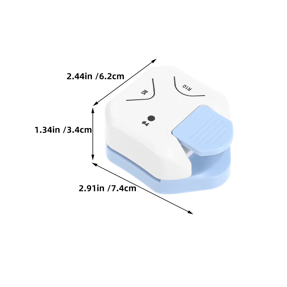 2Pcs Heavy Duty Corner Rounder 3 in 1 Paper Punch Tool for DIY Scrapbooking Crafts Rounded Compact Edge Shaper