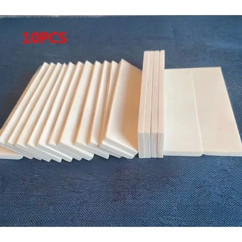 10PCS Buffalo Bovine Bone Knife Handle Scales Slabs DIY Carving Material 100x30x5mm