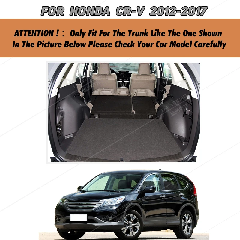 Full Coverage Trunk Mat For HONDA CR-V 5-Seat 2012-2021 20 19 18 17 16 15 14 13 Car Cover Pad Interior Protector Accessories