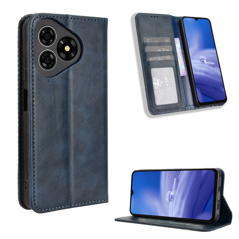 For Ulefone Note 19 21 20 18 17 16 Pro 18 Ultra Armor X10 Pro 14 Pro Vintage Flip Leather Cover Card Holder Stand Wallet Case