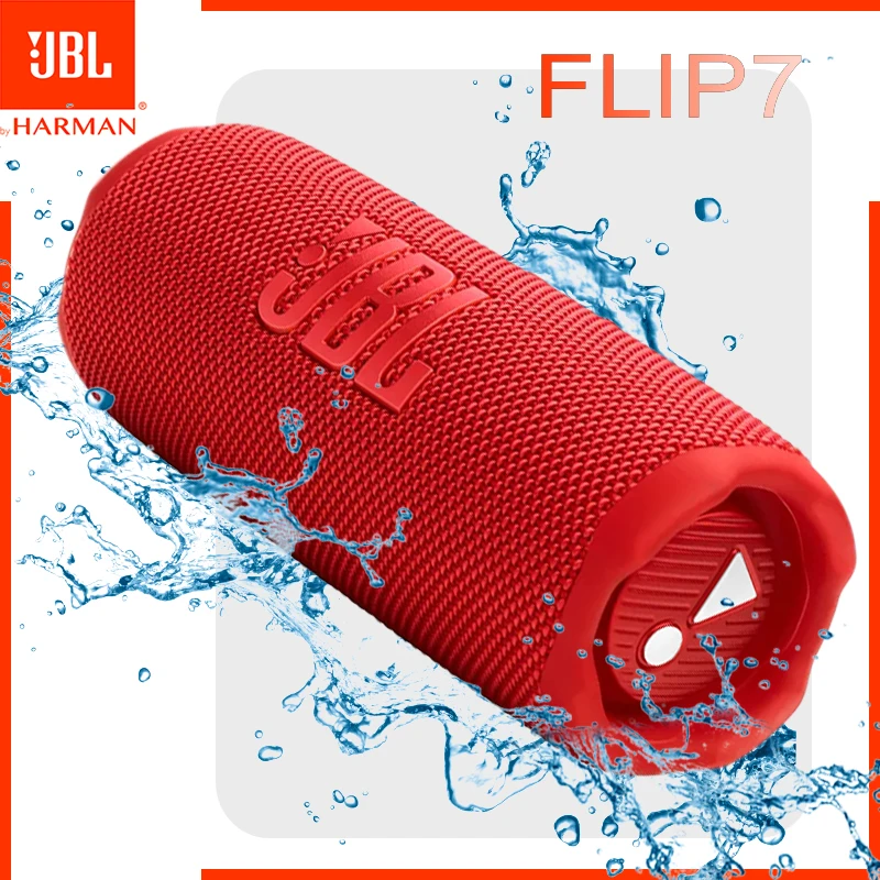 Enceinte sans fil JBL FLIP 7 Bluetooth, étanche IP68, basses puissantes, son stéréo haute fidélité, mini enceinte