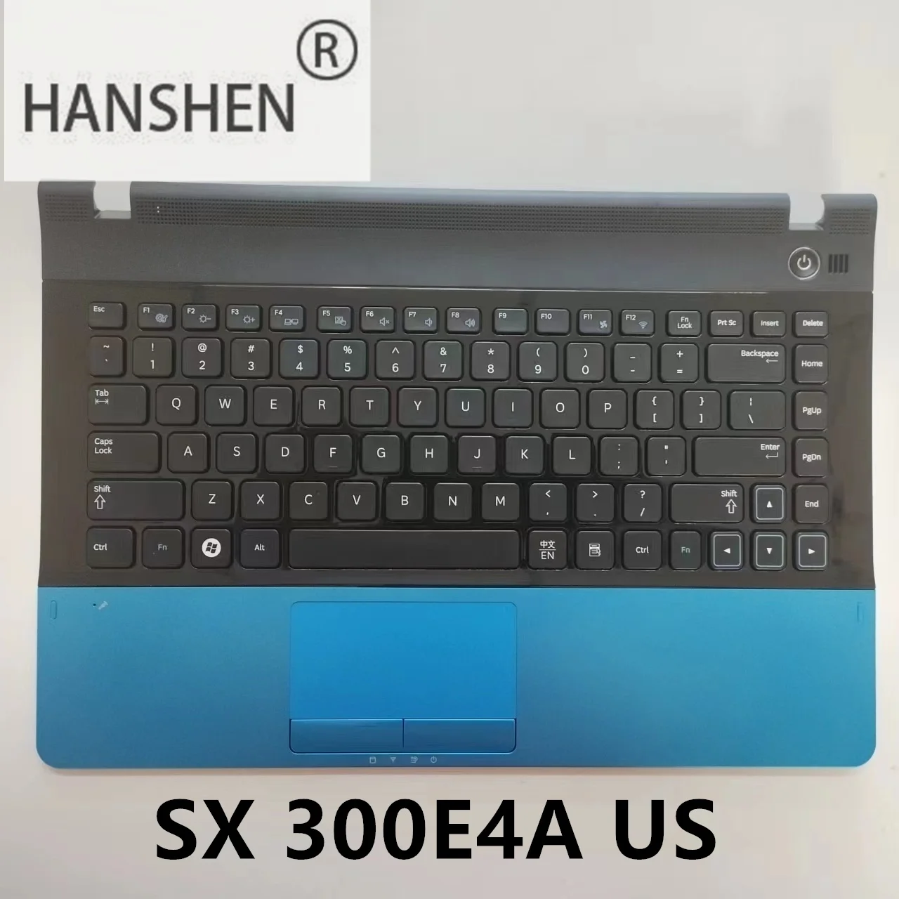Imagem -04 - Hanshen-tampa do Portátil c para Samsung Teclado Inglês e Árabe 3430ea Np300e4a 305e4a 300e4a 300e4x 3431ex