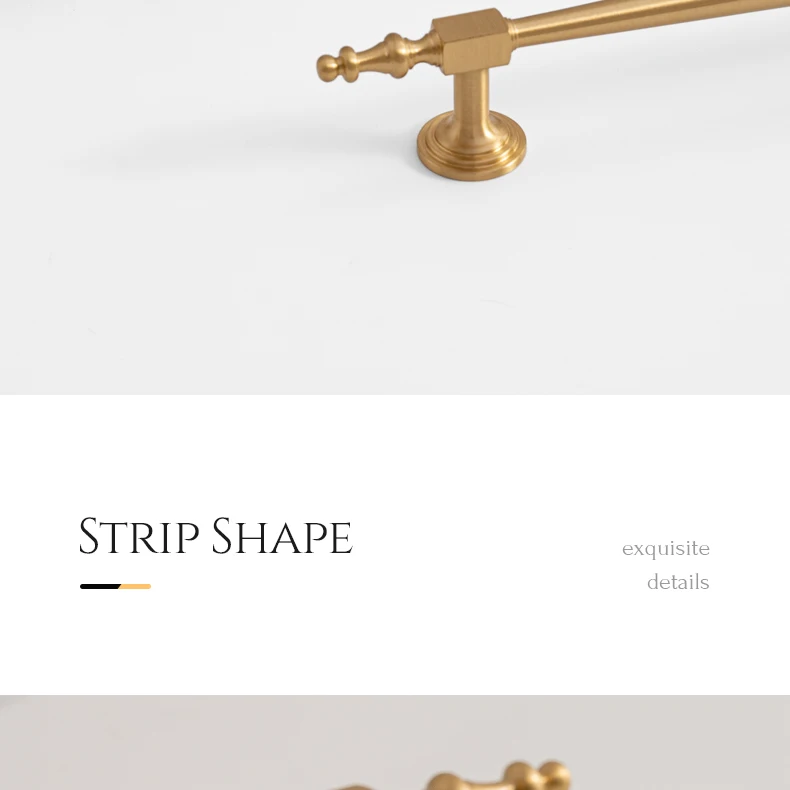Brushed brass European cabinet handle product image 18