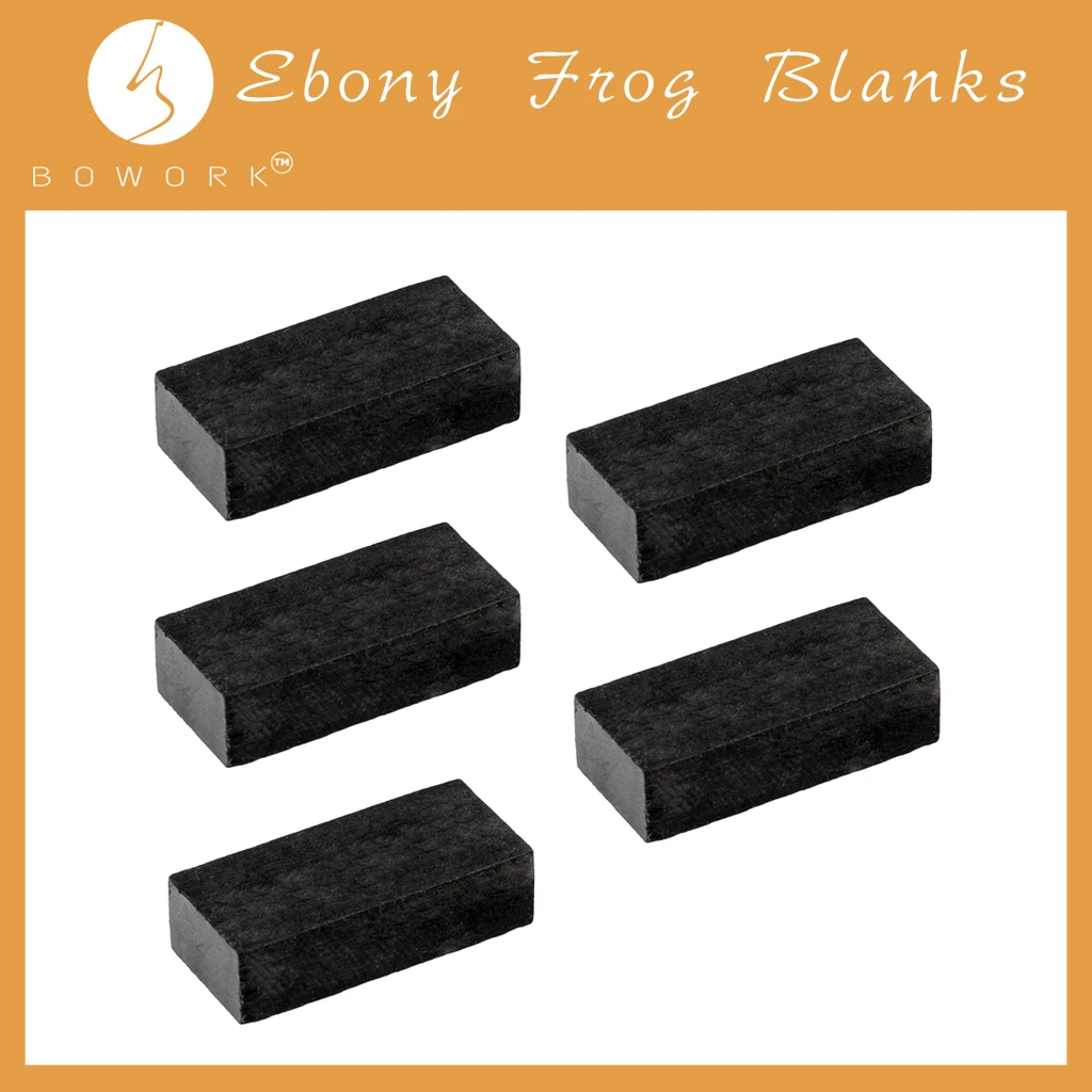 

BOWORK 5PCS Ebony Frog Blanks For Violin Bow Makers DIY Viola Bow Parts