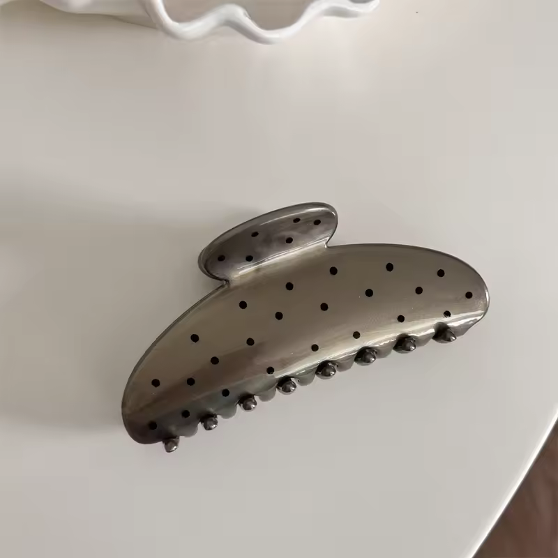 France Style Women Senior Large Black Wave Dot Design Hair Claw Barrettes Girl Fashion Hair Clip Sweet Hair Accessories Headwear - Image 22