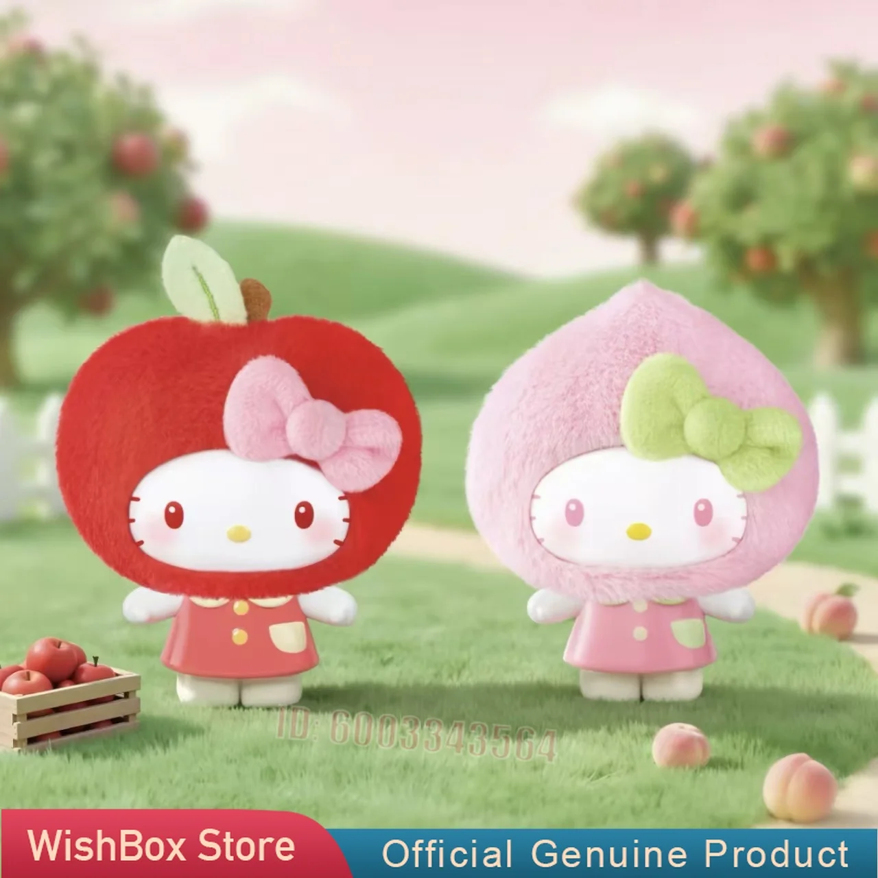 

New Genuine Hello Kitty Sanrio Fruit House Series Blind Box Plush Pendant Cute Doll Bag Charm Kawaii Gift For Adult Customized