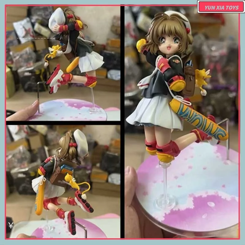 

Высокое качество японского аниме Card Captor Sakura Kinomoto Sakura Clear Card ПВХ Фигурки Модель игрушки