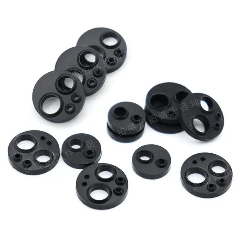 10Pcs Lab High/Low Speed Mobile Phone O-ring Sealing Tail Gasket Round 2/4/6 Hole Sealing Gasket, Elastic Gasket Wear-resistant