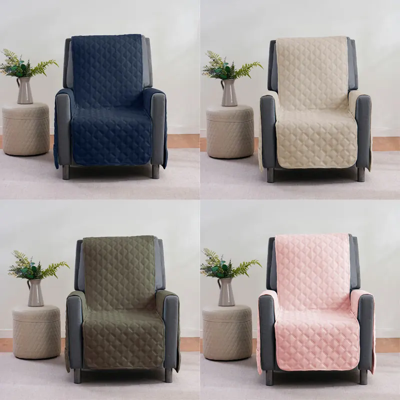 Recliner Chair Covers, Recliner Cover Non-Slip Dog Chair Cover Furniture Protector Washable Slipcover with Pocket for Pets, Dogs