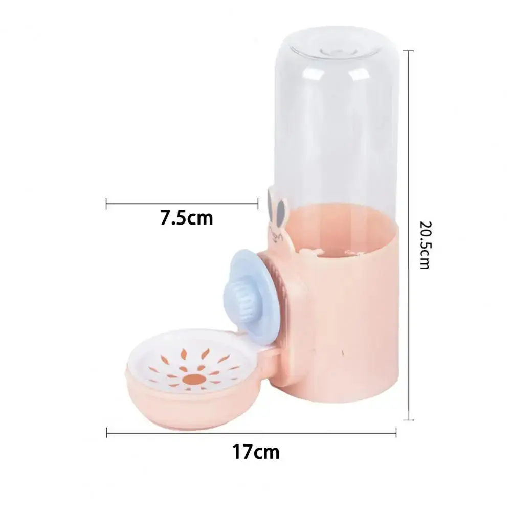 500ml Water Rabbit Automatic Feeder Hangable Removable Small Dispenser Doggy Cat Squirrel Hanging Cage Supplies Water view 6