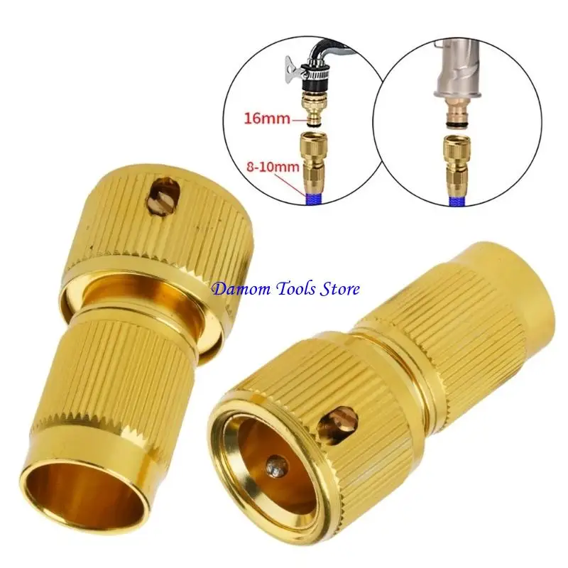 57BE Brass Expandable Hose Connectors Quick for Simple Water Flows in Gardens