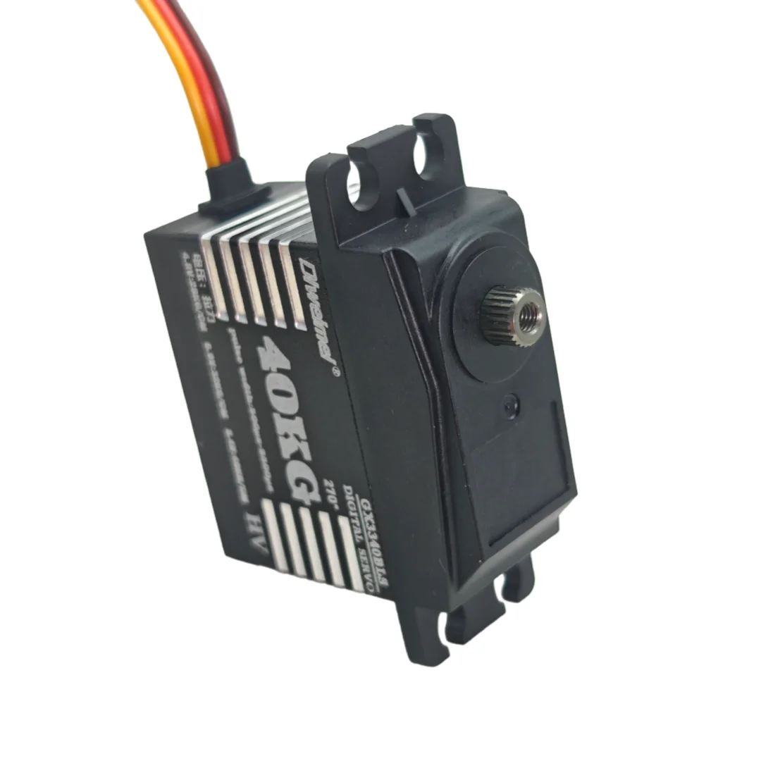 40 kg 270 Grad kernloses digitales Servo mit hohem Drehmoment, Metallgetriebe, geeignet für RC 1/8 1/10 Kletterautos und Roboterarme – DLweimei