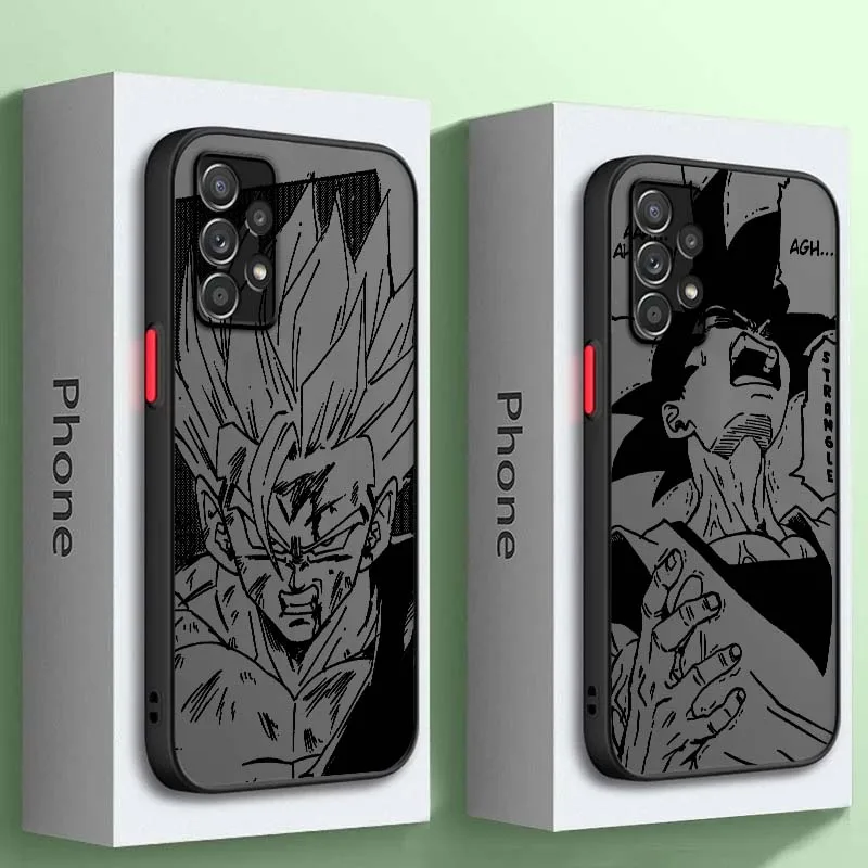 

Anime Dragon Ball Popular For Samsung A56 A42 A36 A34 A33 A32 A23 A16 A04 A03 Note 20 5G Frosted Translucent Phone Case