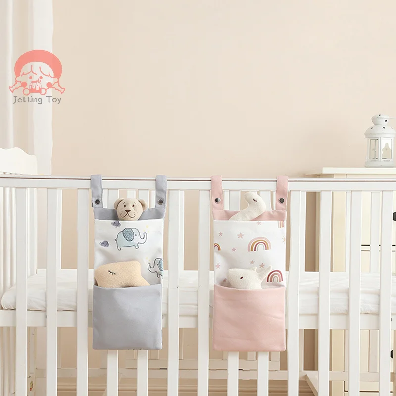 

Baby Crib Organizer Bed Hanging Storage Bag Cot Diaper Organizer Kids Toys Pocket Baby Beds Bags Newborn Crib Bedside Organizer