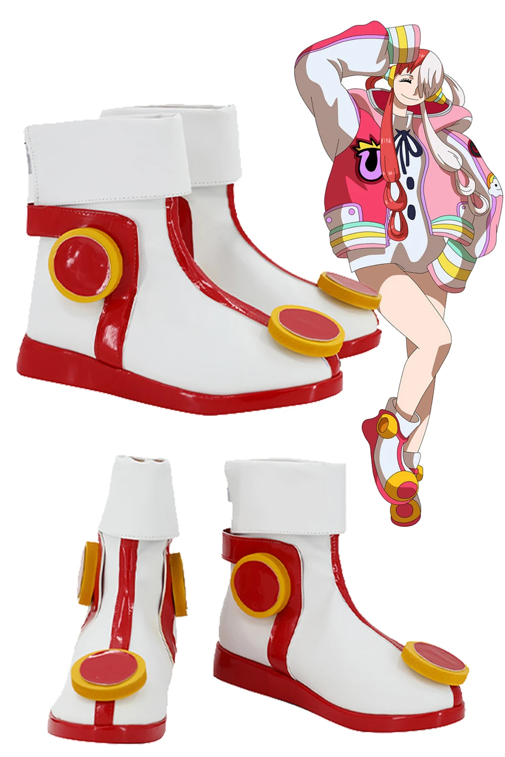 Fantasy Uta Shoes Anime Pirate Cosplay Costume Accessories Women Roleplay Fantasia Boots Props For Halloween Disguise