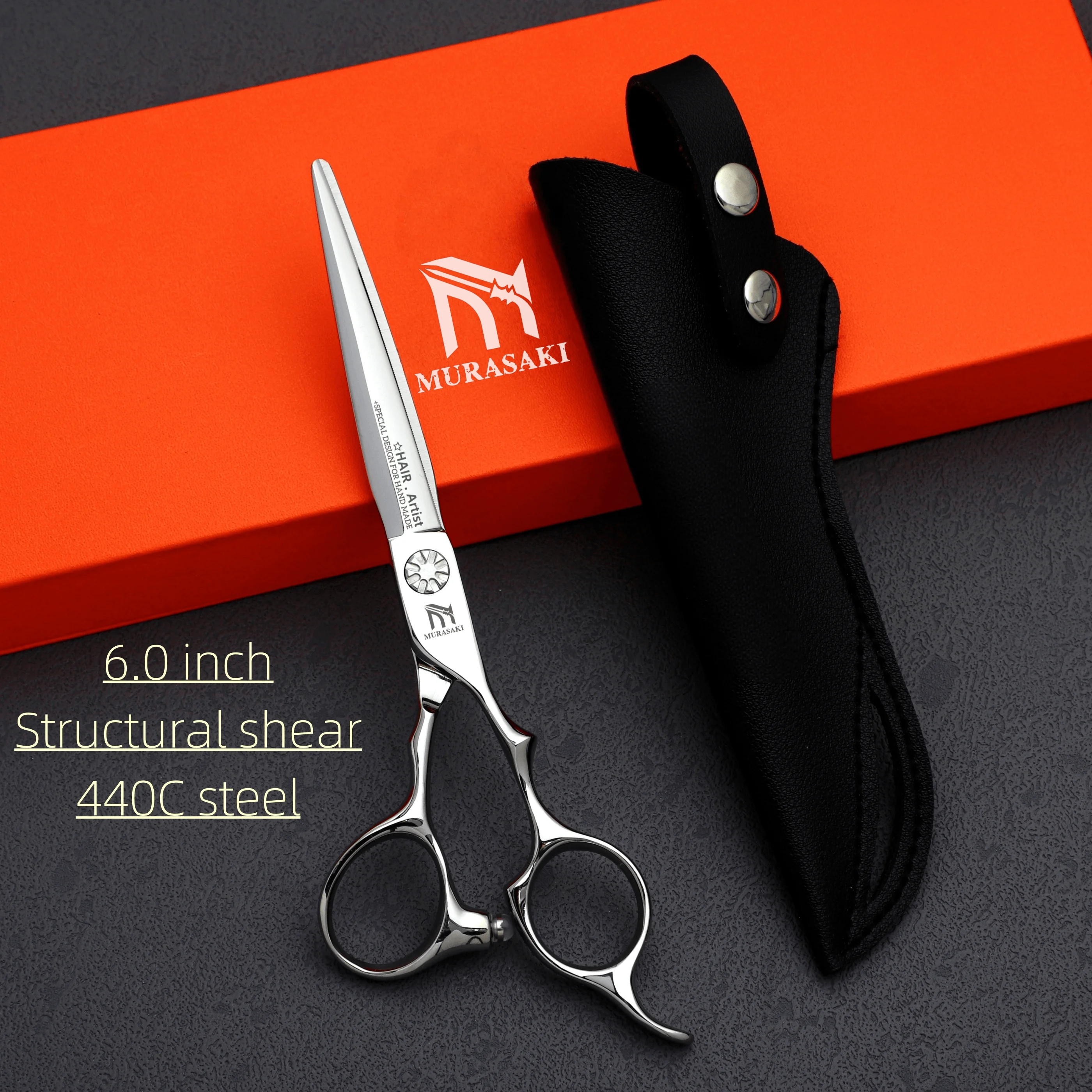 Professional barber scissors，Japanes 440C Steel hairdressing Scissors，6.0-6.5-6.8 inch Hair Cutting Tools，Barbershop Accessories