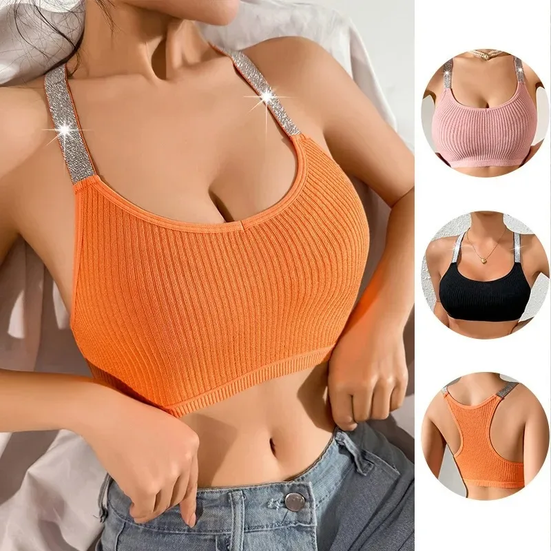

Sport Bra Soft Backless Women Fitness Bra Street Style Vest Gym Sports Top Push Up Bra Breathable Lingerie Underwear Tops Sexys