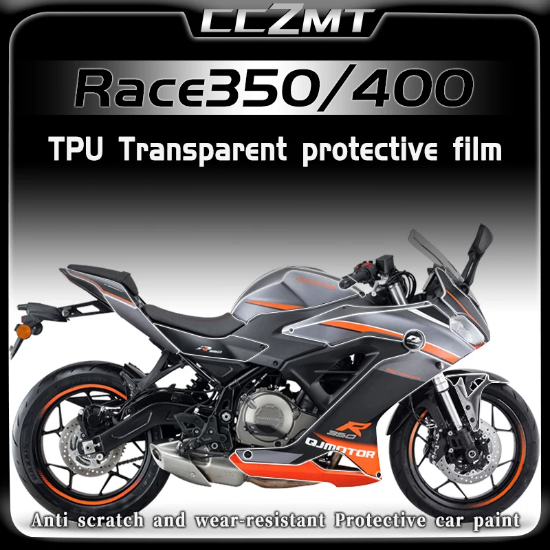 

For QJMOTOR Race350 Race400 RACE 350 400 Invisible Car Clothing Film Transparent Protective Film Modified Accessories