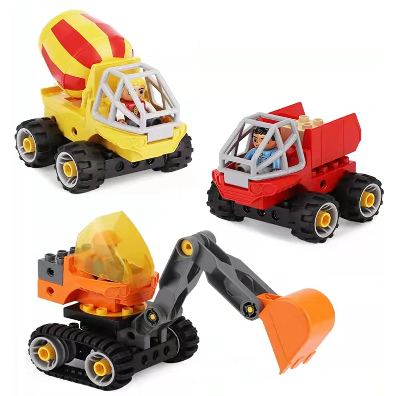 Big Building Blocks Traffic Mechanical Construction Accessories Compatible Large Brick Children Kid Science Educational Toy Gift