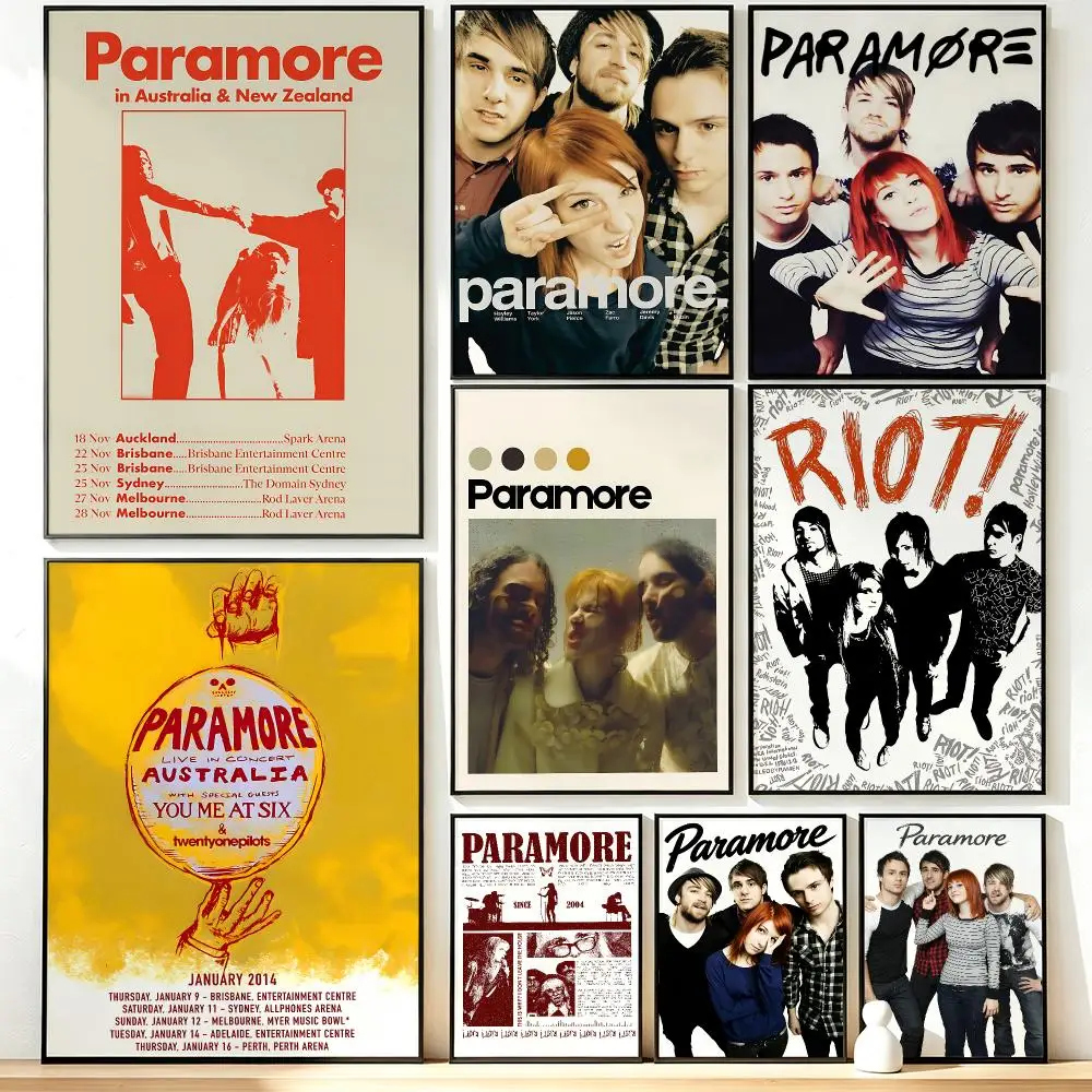 Modern Aesthetic Wall Art Poster band Paramore Poster for Office Home Decor Interior Large Wall Picture Print