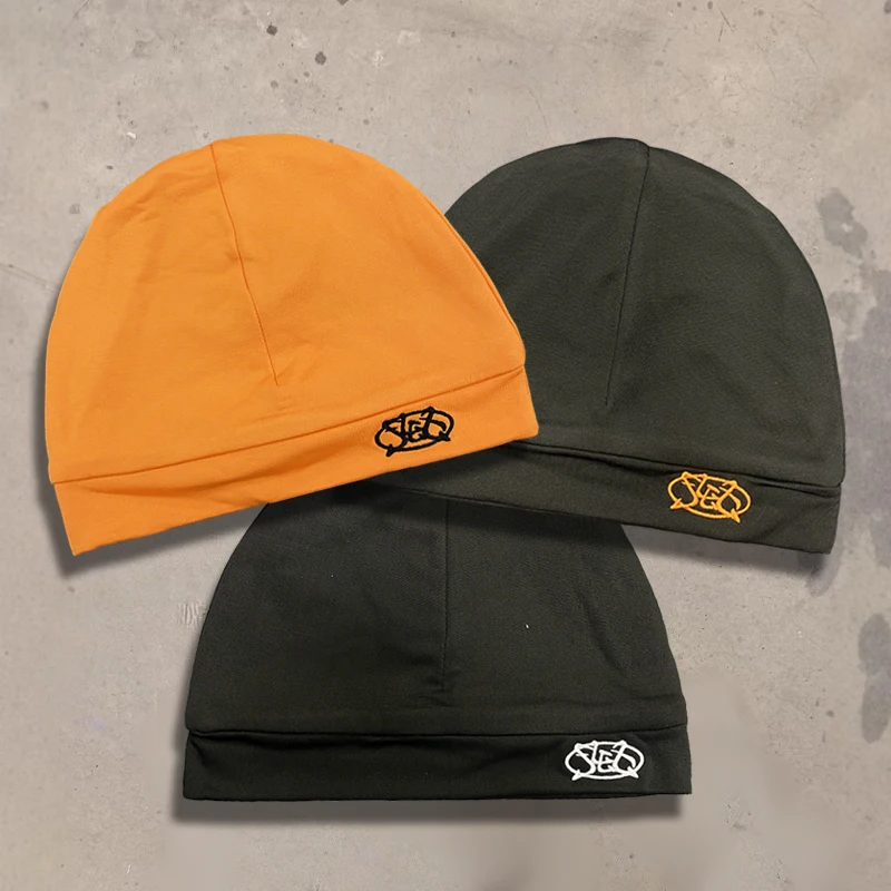 

Пуловер в стиле ретро в стиле хип-хоп, модная повседневная мужская и женская двухслойная кепка с вышивкой и буквами, модная уличная одежда